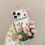 Hoa hồng tối cho trường hợp iPhone 17Promax Túi khí bốn góc 16promax trong suốt 15