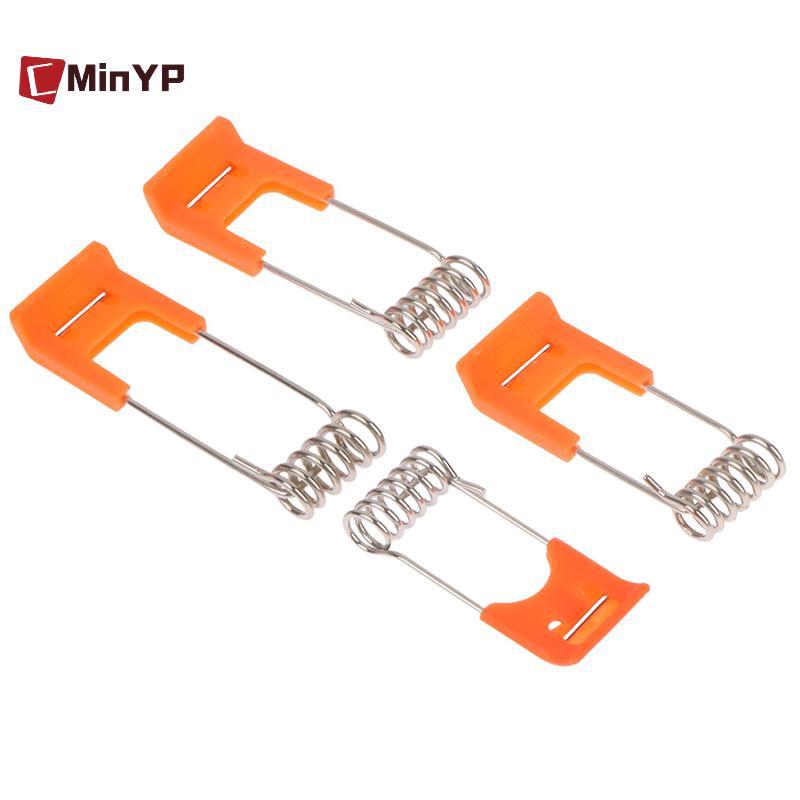CMinYP 10 Chiếc Lò Xo Thép Kẹp Kim Loại Cho Đèn Led Downlight Bảng Đèn Trần Lò Xo Vòng Tròn Với Tay Cao Su Chiếu Sáng Vinh Quang