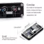 Công tắc nguồn PC JUIC, Cáp mở rộng Nguồn điện bên ngoài trong suốt, Công tắc từ xa DIY chuyên nghiệp Nút nguồn Acrylic Máy tính để bàn