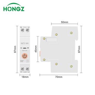 Tuya WiFi 1P 63A Bộ Ngắt Mạch Thông Minh Gắn Ray DIN Công Tắc Từ Xa Tự Động