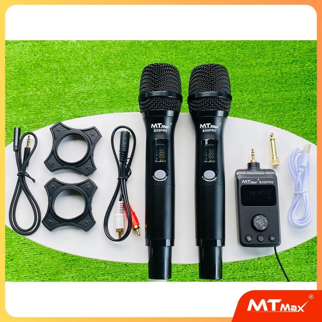 Micro Pin sạc tiện lợi BX8 Pro - Tích hợp sóng UHF siêu cao, cho âm thanh ổn định