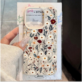 Ốp Điện Thoại Dành Cho Samsung Galaxy S25 FE S26 S24 Ultra S23 S21 S20 FE S22 Ultra Plus Ốp Lưng Thời Trang Màu Kẹo Hoa Cúc Hoa Văn Lichee Silicon Chống Sốc Mềm Da PU Mờ
