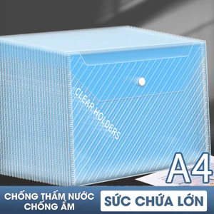 Túi đựng tài liệu A4 có nút bấm, chất liệu dày dặn và mềm dẻo, túi đựng tài liệu văn phòng