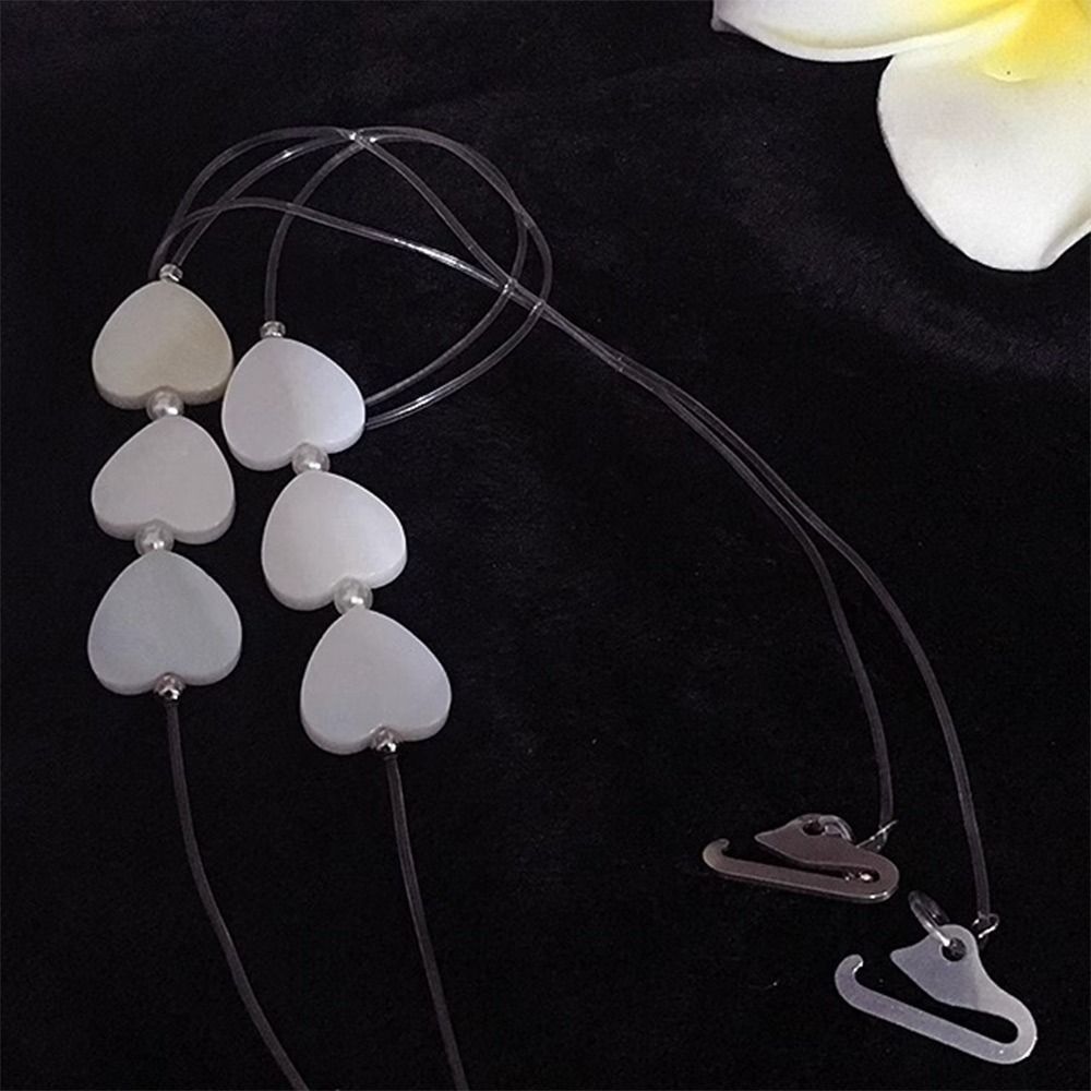 Dây đeo áo ngực trong suốt HOBBYIN, Dây đeo đồ lót chống trượt vô hình, Ngôi sao vai gợi cảm / Tình yêu / Vỏ có thể điều chỉnh Dây đeo vai Váy dạ hội