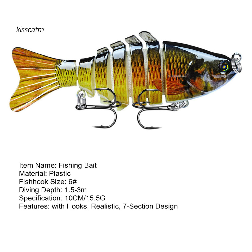 Mồi câu cá Bionic bộ 3 size (10cm), swimbait đa năng dành cho câu cá hồi hồ chứa