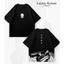 YB1 Jujutsu Kaisen 110cm-6XL Anime Tay Ngắn Top Itadori Yuji Áo Thun Mùa Hè BY1