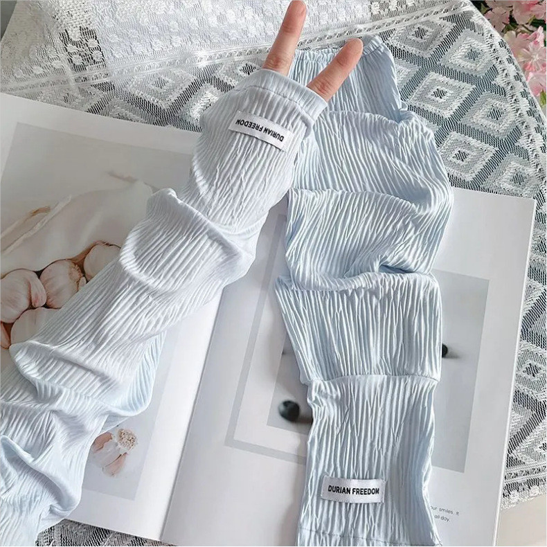 Tay áo chống nắng bằng lụa, thoáng khí, bảo vệ khỏi tia UV khi lái xe và đi xe đạp