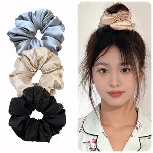Dễ Thương Gối Scrunchie Xoăn Dây Buộc Tóc Co Giãn Tóc Cho Nữ Bé Gái Bun Đuôi Ngựa Phụ Kiện Tóc