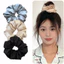 Dễ Thương Gối Scrunchie Xoăn Dây Buộc Tóc Co Giãn Tóc Cho Nữ Bé Gái Bun Đuôi Ngựa Phụ Kiện Tóc
