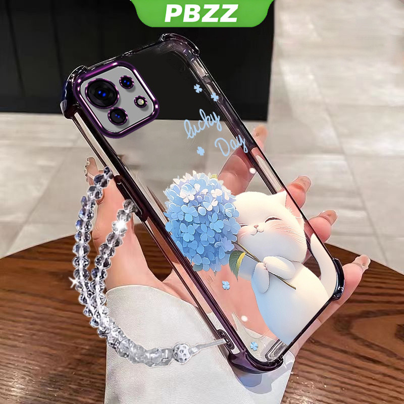 Ốp Lưng Cho xiaomi mi 11 lite xiaomi 11 lite 5g ne xiaomi 11t pro Vỏ Điện Thoại Vỏ Mềm Silicon Chống Sốc Thiết Kế Mới Thẩm Mỹ Trong Suốt Hoạt Hình Vòng Tay Mèo Cho Bé Gái SJSLLSHM01