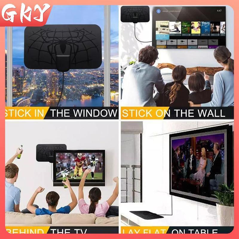 Ăng-ten HDTV GKY 1500 Miles Ăng-ten kỹ thuật số trong nhà DVB-T2 Kênh địa phương 4K GKY