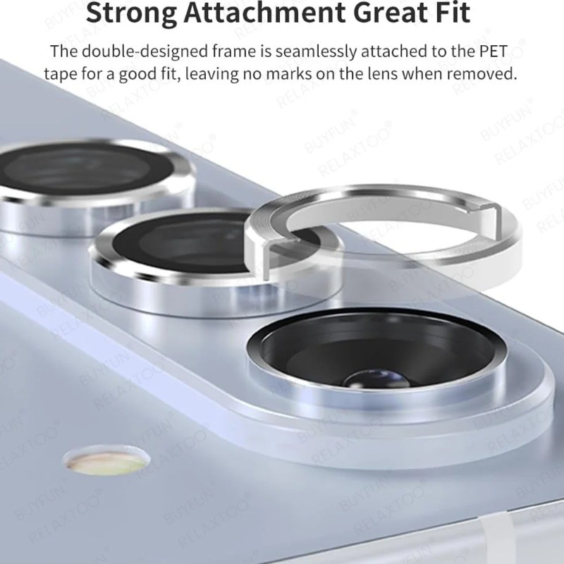 Dành Cho Samsung Galaxy Z Flip 5 Hợp Kim Nhôm Ống Kính Máy Ảnh Kính Cường Lực Cho Samsung Galaxy Z Fold 5 Full Cover Kim Loại Camera Bảo Vệ Ống Kính Vòng Nắp