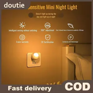 Doutie 360° Đèn Ngủ LED Cảm Biến Ánh Sáng Mềm Mại Cho Bé Ăn Bảo Vệ Mắt Tiết Kiệm Năng Lượng Đèn Học Đọc Sách Hành Lang VN