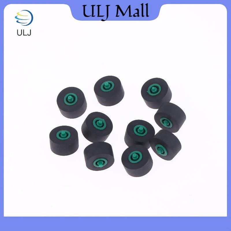 ULJ 10 Cái 10x6x1.5x10mm Hộp mực Chuyển động vô tuyến Pinch Bánh xe lăn có trục cho máy ghi băng Phụ kiện âm thanh máy nghe nhạc Cassette.