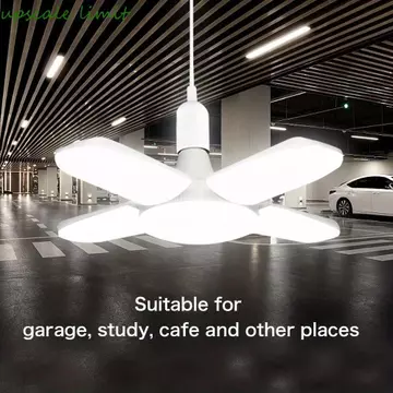 Bóng đèn LED UPSCALE LIMIT E27, Bóng đèn LED hình quạt màu trắng có thể điều chỉnh độ sáng, Thiết kế hình quạt đèn LED E27 Thiết kế có thể gập lại Bóng đèn LED biến dạng Đèn trần