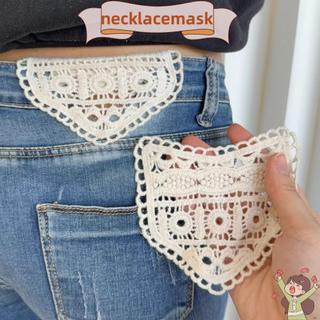 CLKLACEMASK 1 / Cái Dụng cụ mở rộng eo, Dụng cụ mở rộng vòng eo cho bà bầu, Dụng cụ may vá thắt lưng Cotton có dây buộc rỗng