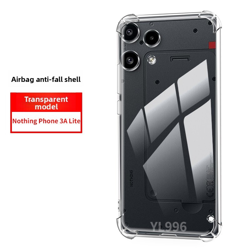 Không có điện thoại 3A Lite 3A Pro 3A Điện thoại 3 4 4A Pro trong suốt túi khí góc trong suốt Vỏ điện thoại mềm chống sốc