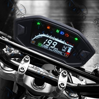 Đa Năng Xe Máy Kỹ Thuật Số Đồng Hồ Tốc Độ LED Tachometer Bảng Điều Khiển Bảng Điều Khiển Máy Đo Màn Hình LCD Cho Xi Lanh 1 2 4
