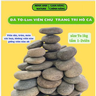 (- . Đá Cuội Setup Bể Cá Thuỷ Sinh, Đá Trang Trí Sân Vườn , Cuội To Làm Viên Chủ Hồ Cá Biotop & Hồ Cá Koi )