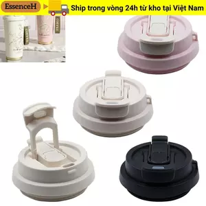 Nắp cốc ESSENCEH, Nắp chai thay thế bằng nhựa, Nắp cốc chống tràn di động Lily of The Valley Therms cho phụ kiện chai