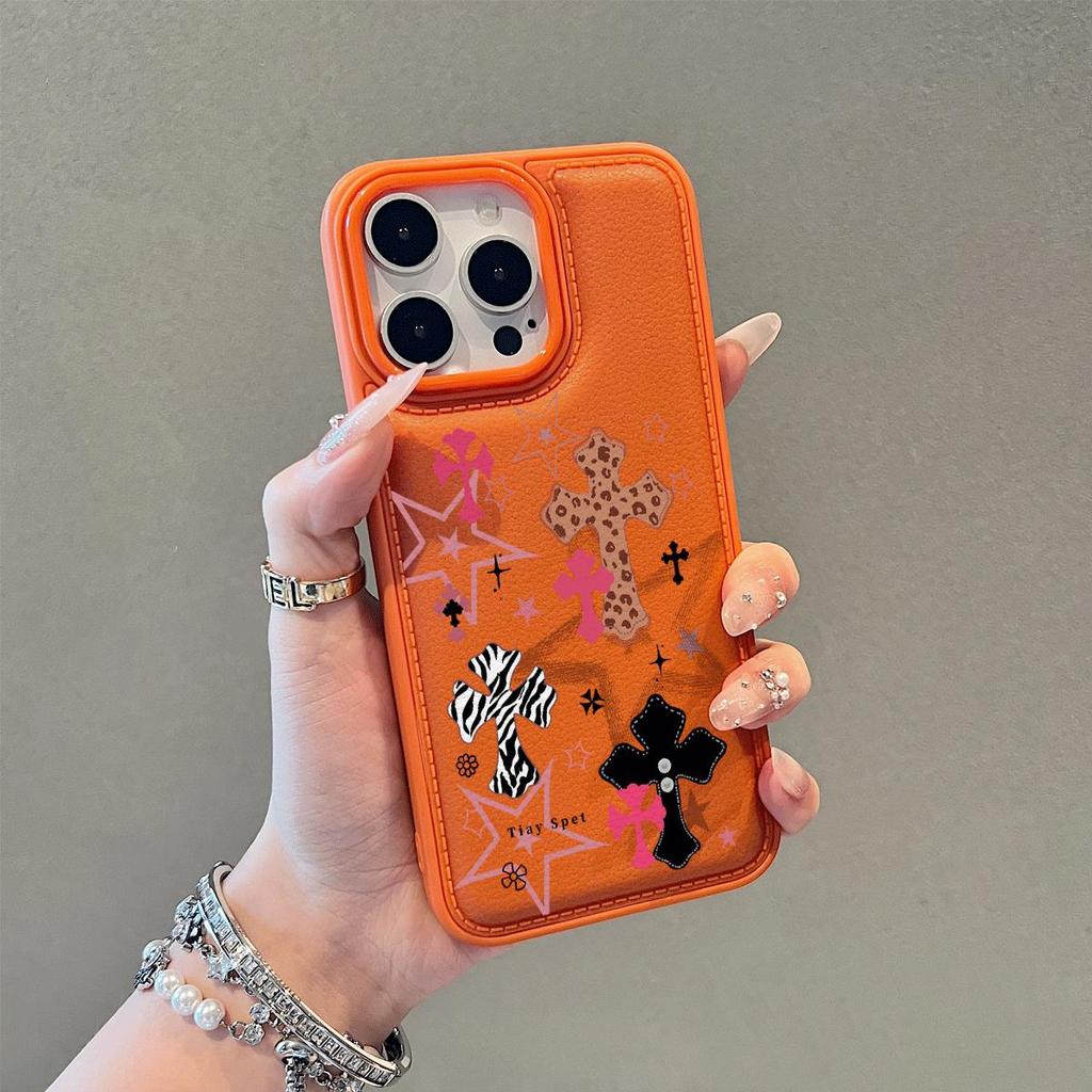 Ngôi sao chữ thậpPhù hợp với vỏ điện thoại iPhone 17/16, vỏ bôch mì 15 Pro/14