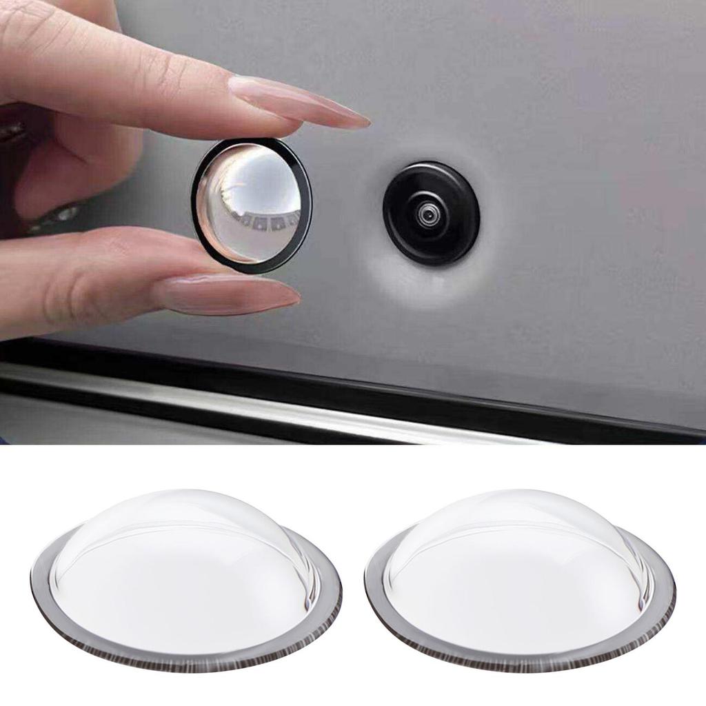 Bảo vệ ống kính cho máy ảnh ô tô 2 miếng Tấm chắn chống chói trong suốt Bảo vệ ống kính máy ảnh cho đường phía trước phía sau