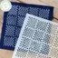 PUSKY Stencil Sashiko Tái Sử Dụng, Dụng Cụ DIY May Mặc và Trang Trí