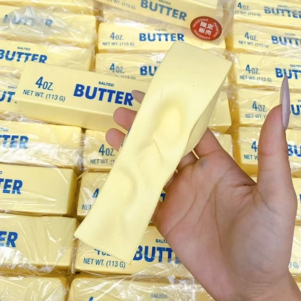 ASEGAID Butter Stick Đồ chơi ép, Quà tặng thư giãn giác quan Thanh bơ phục hồi chậm mềm mại, Tay giải phóng căng thẳng cầm tay 14,5cm Que bơ thực tế Trẻ em