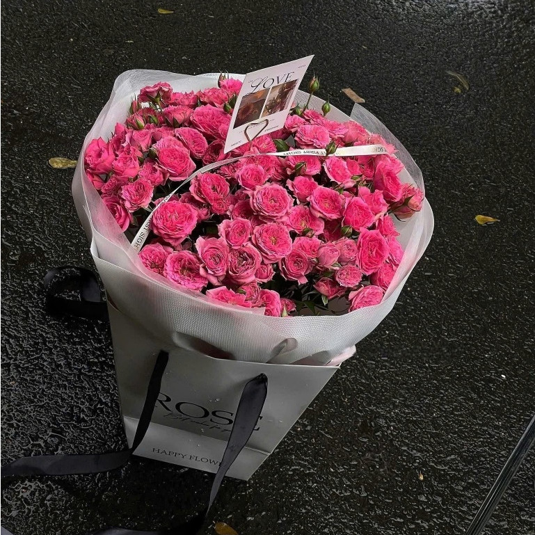 [HỎA TỐC HCM] Túi ROSE hình thang dùng để đựng bó hoa, đựng quà 2 SIZE ANGIHOME