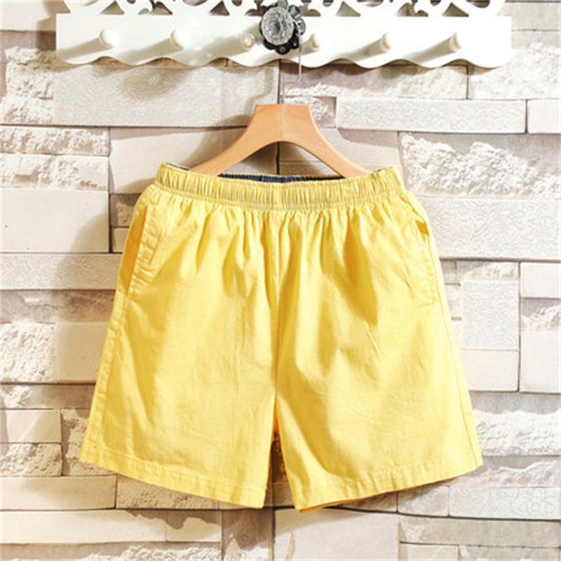 Quần Short Cotton Nguyên Chất Nam Hợp Thời Trang Size Lớn Crop Quần Mùa Hè Mặc Ngoài Quần Crop Thường Ngày Thể Thao Rời Quần Đi Biển Mỏng M83B