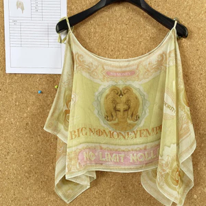Milyfashion Áo sơ mi ngọt ngào chất liệu voan, thiết kế gợi cảm dành cho kỳ nghỉ