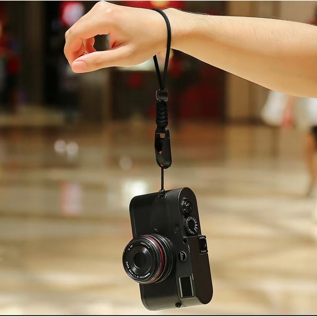 【COD】Dây đeo cổ tay máy ảnh dệt tay chống rơi bằng sợi dù chắc chắn, lý tưởng cho nhiếp ảnh gia đường phố.