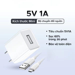 Củ sạc 5V1A thích hợp cho Củ sạc nhanh USB 5V/1A dành cho cho đèn học, đèn ngủ, đén dán tường
