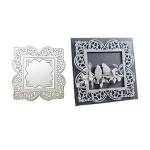 Khung Ren Kim Loại Thép Carbon Cắt Khuôn Thêu Sò Dập Nổi Khắc Bản Mẫu DIY Album Ảnh Thiệp Chúc Mừng Cắt Chết Giấy Thủ Công Dụng Cụ
