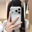Ốp điện thoại mờ hình nơ Mini dễ thương cho iPhone 17 16 15 14 13 12 11 Pro Max X XR XS Max