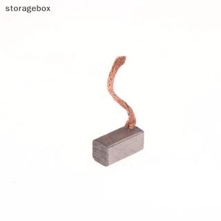 [Hộp lưu trữ] 4 Phụ kiện DIY 6x6x12mm Động cơ điện Bàn chải Carbon Dụng cụ điện Quạt thổi than chì Bàn chải đẹp