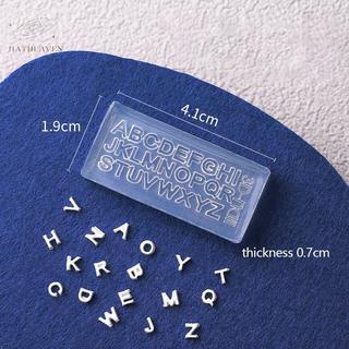 [hatheaven] 1 Khuôn Khắc Móng Tay Silicon 3D Chữ Cái Tiếng Anh Khuôn Dập Thiết Kế Gel Stencils DIY Dụng Cụ Phụ Kiện Làm Móng Tay Đẹp