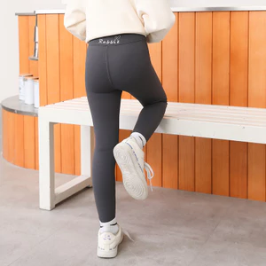 Quần Legging Bé Gái Winter Shark Plus Nhung Một Mảnh Nhung Thêu 110-160 Size SCEN