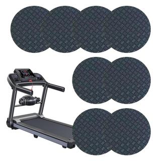 Noise Reduction Mat for Treadmill Treadmill Pad for Carpet Non-Slip Round 8 Piece Foam Padded Noise Reduction caeudeyvn