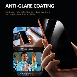 Kính HD chống gián điệp Lereach cho iPhone 17 Pro Max 16 15 Pro Max 15 16 17 Pro Bảo vệ màn hình Buồng không bụi Chống riêng tư Phim kính cường lực chống vân tay