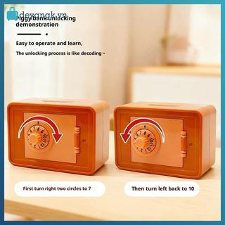 Deyangk ATM Xoay Mật Khẩu Ngân Hàng Hộp Tiền Mặt Đồng Xu Tiết Kiệm Hộp Mô Phỏng Ngân Hàng Tiền Gửi An Toàn Quà Tặng Trẻ Em Hộp Tiền VN