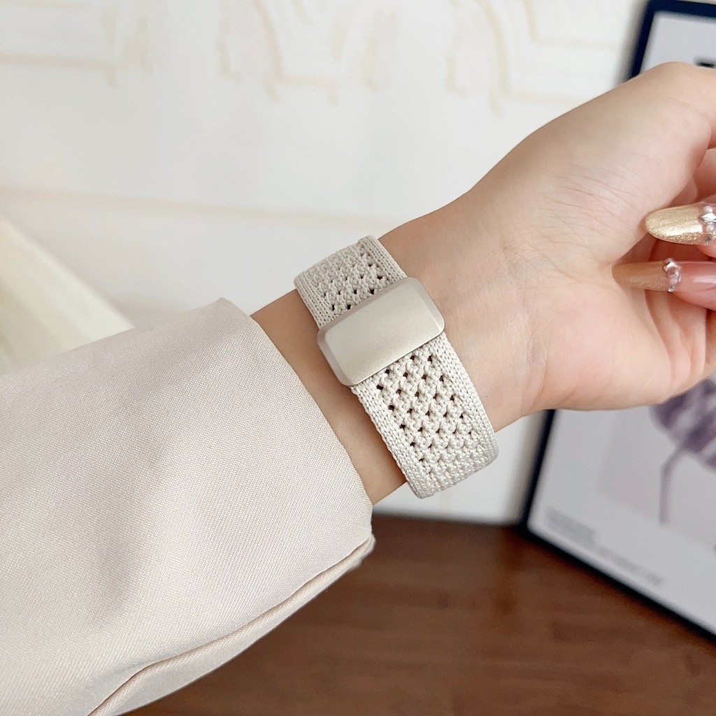 Dây đeo từ tính dệt Nylon + Vỏ silicon tương thích cho Apple Watch Series11 / 10 46mm 42mm Ultra3 / 2 / 1 49mm 40 / 41 / 44 / 45mm 9 8 7 6 5 4