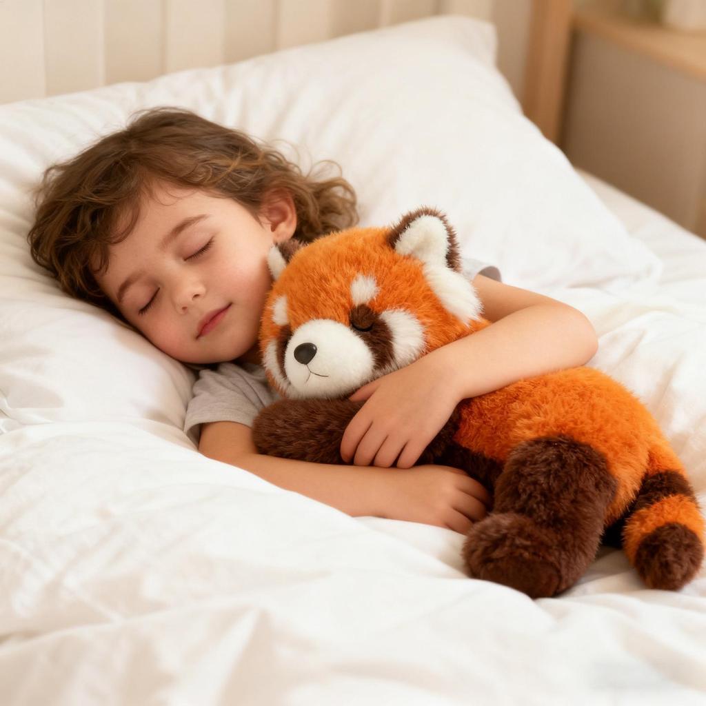 Gấu Trúc Đỏ Sang Trọng Thú Nhồi Bông Dễ Thương Đồ Chơi Gấu Trúc Đỏ Thoải Mái Gối Ngủ Cho Trẻ Em Người Lớn Giường Sofa Sống