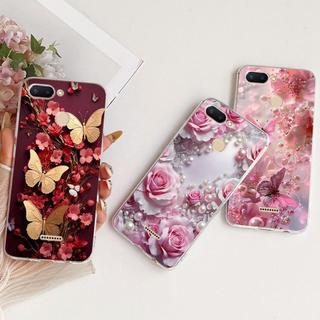 Sang Trọng Hoa Bướm Nơ Họa Tiết Vỏ Cho Xiaomi Redmi 6 6A Ốp điện thoại Silicon Mềm Trong Suốt Cho Xiomi Redmi6