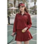 Set đồ thể thao nữ áo gió dài tay phối chân váy cạp cao năng động tập pickleball, tennis..
