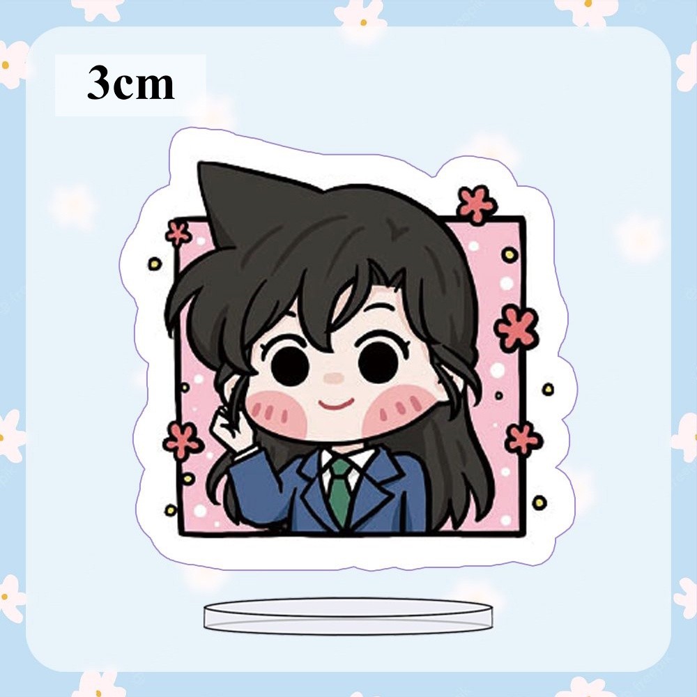 ( MINI 3cm ) Standee Detective Conan ver vuông cute Thám tử lừng danh anime mô hình chibi mica trưng bày