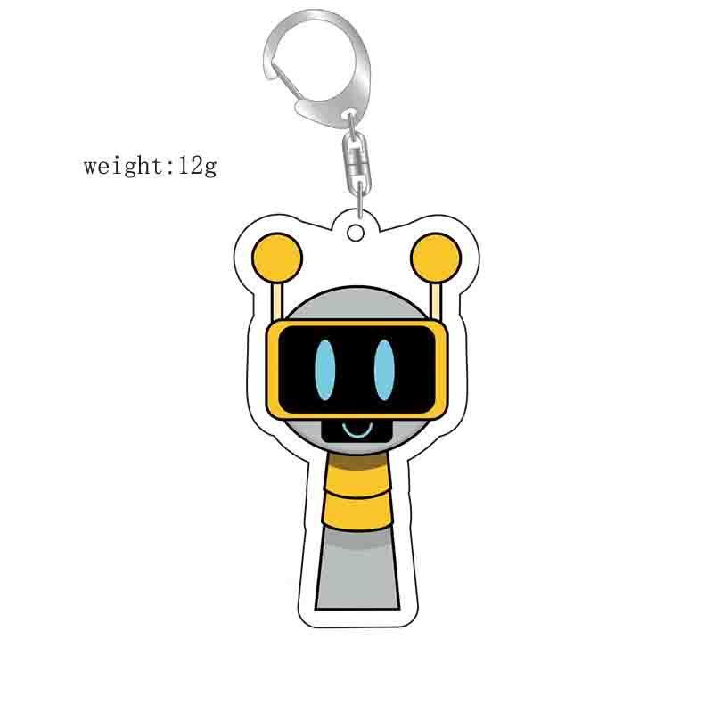 Sprunki Acrylic Key Chain Fashion Key Ring Bag Charms Gift Girl Sprunki Oren Raddy Gray Brud Vineria Pendant Cute