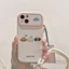 Ốp điện thoại cặp đôi chó con dễ thương cho iPhone 17 16 15 14 13 12 11 Pro Max X Xr XsMax 7 8 Plus SE2020