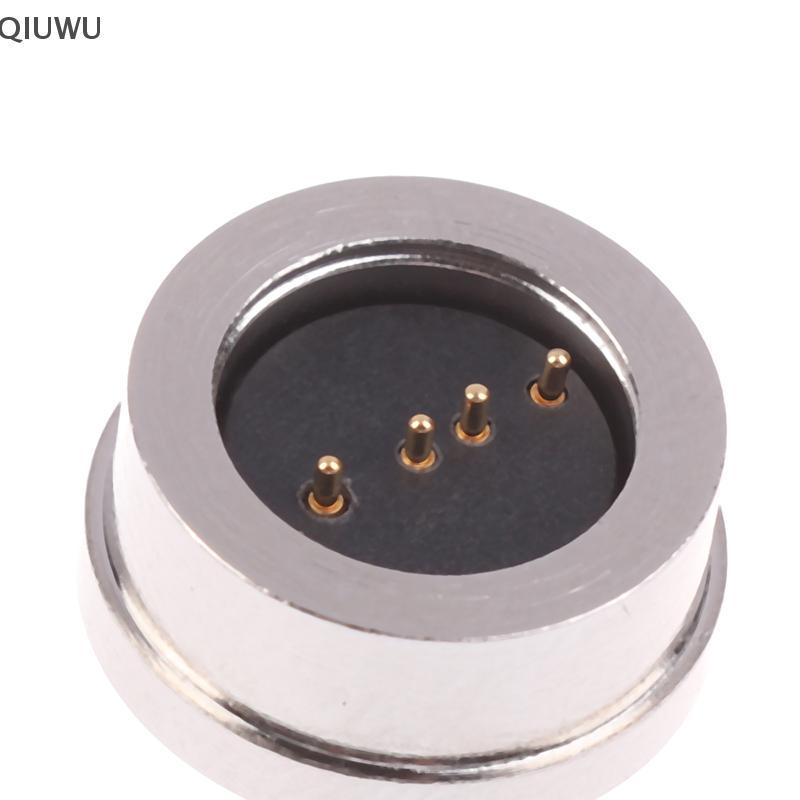 QIUWU 4Pin Nam Nữ 360 ° Đầu nối chốt Pogo từ tính chống nước hút mù Sạc truyền tín hiệu DC nạp lò xo.