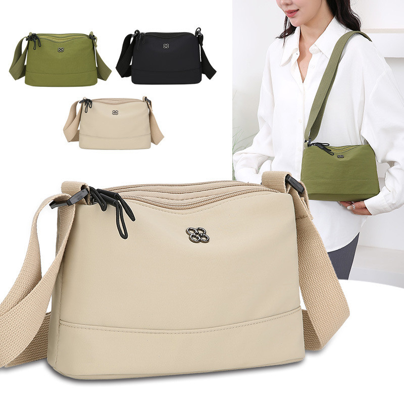 Túi đeo vai Nylon mềm dành cho nữ - Phong cách hợp thời trang thông thường